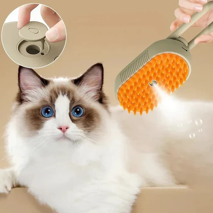 Cepillo Para Mascotas A Vapor Con Manija