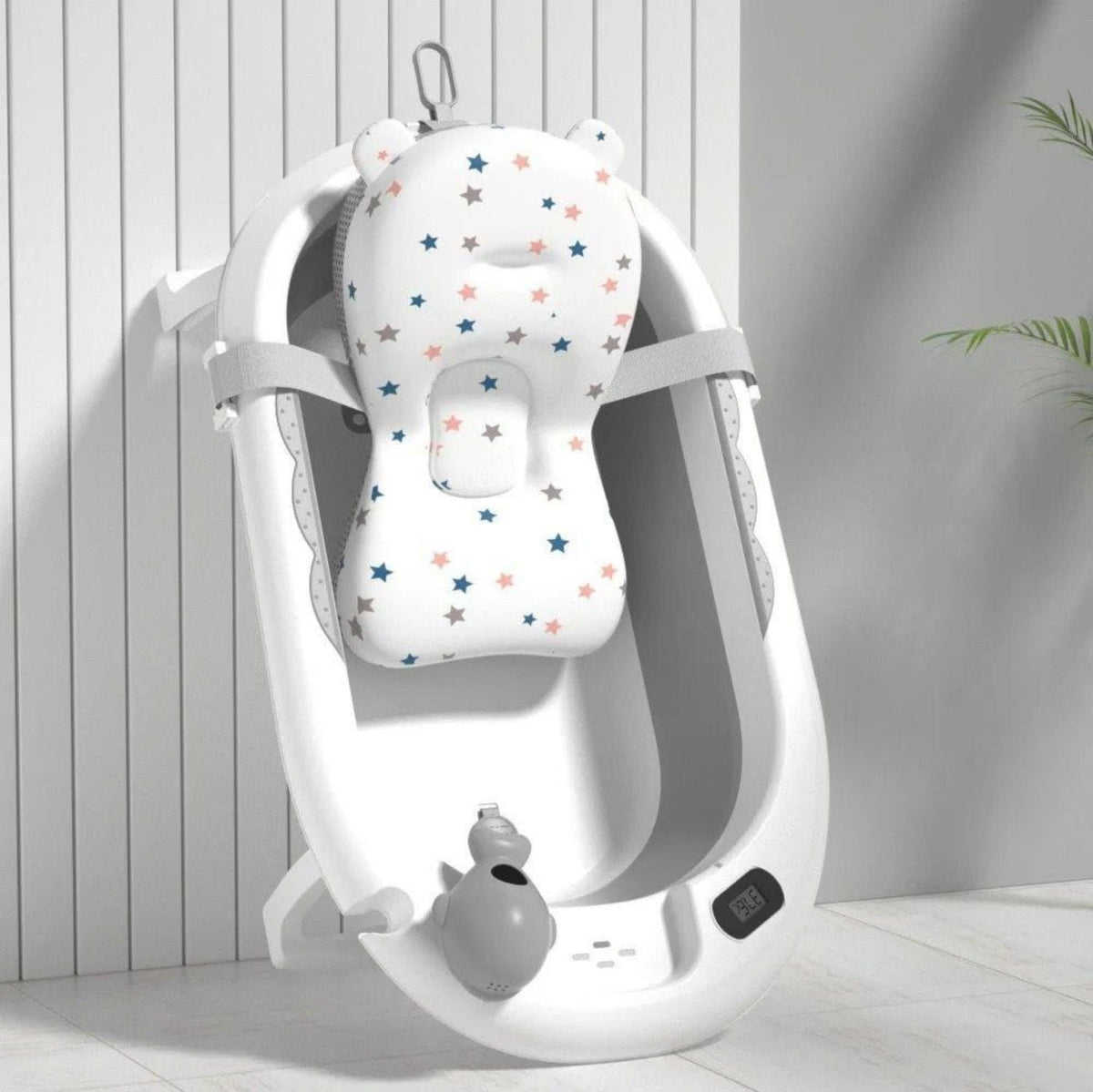 Set Bañera Plegable con Termómetro BabyWhale®